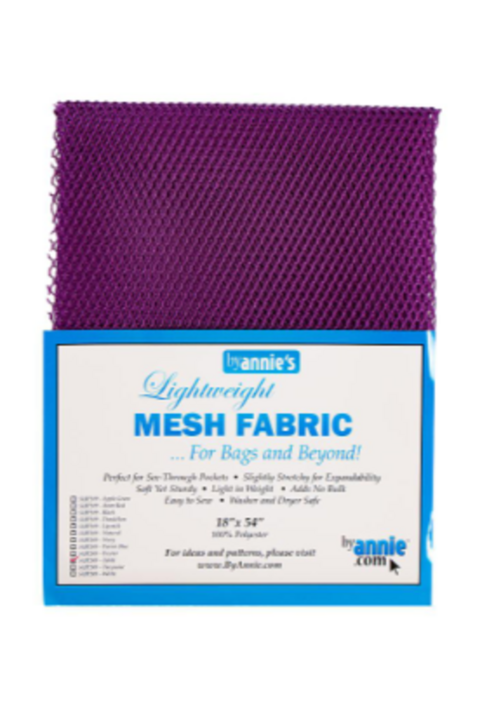 By Annie byAnnie - Lightweight Polyester Mesh Fabric - 18"x54"/45.7×137cm - Tahiti