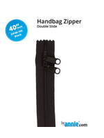 By Annie byAnnie - Handbag Zipper - Double Slide - 40in/101.6cm - Black