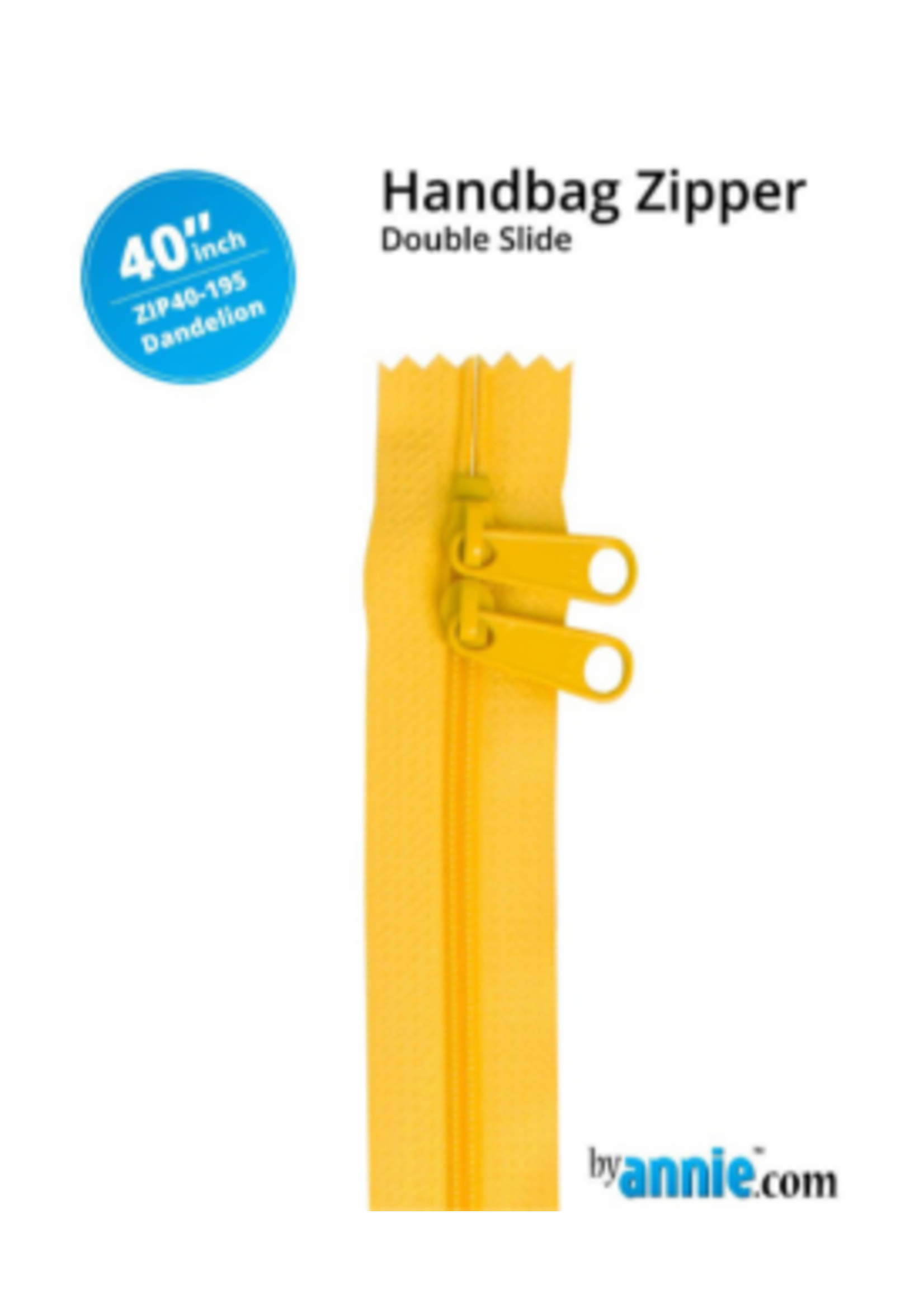 By Annie byAnnie - Handbag Zipper - Double Slide - 40in/101.6cm - Dandelion
