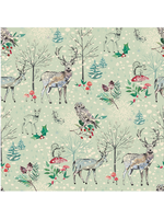 Benartex Winter Haven By Rachel Rossi  - Light Sage  1 unit = 10cm = 4 inches