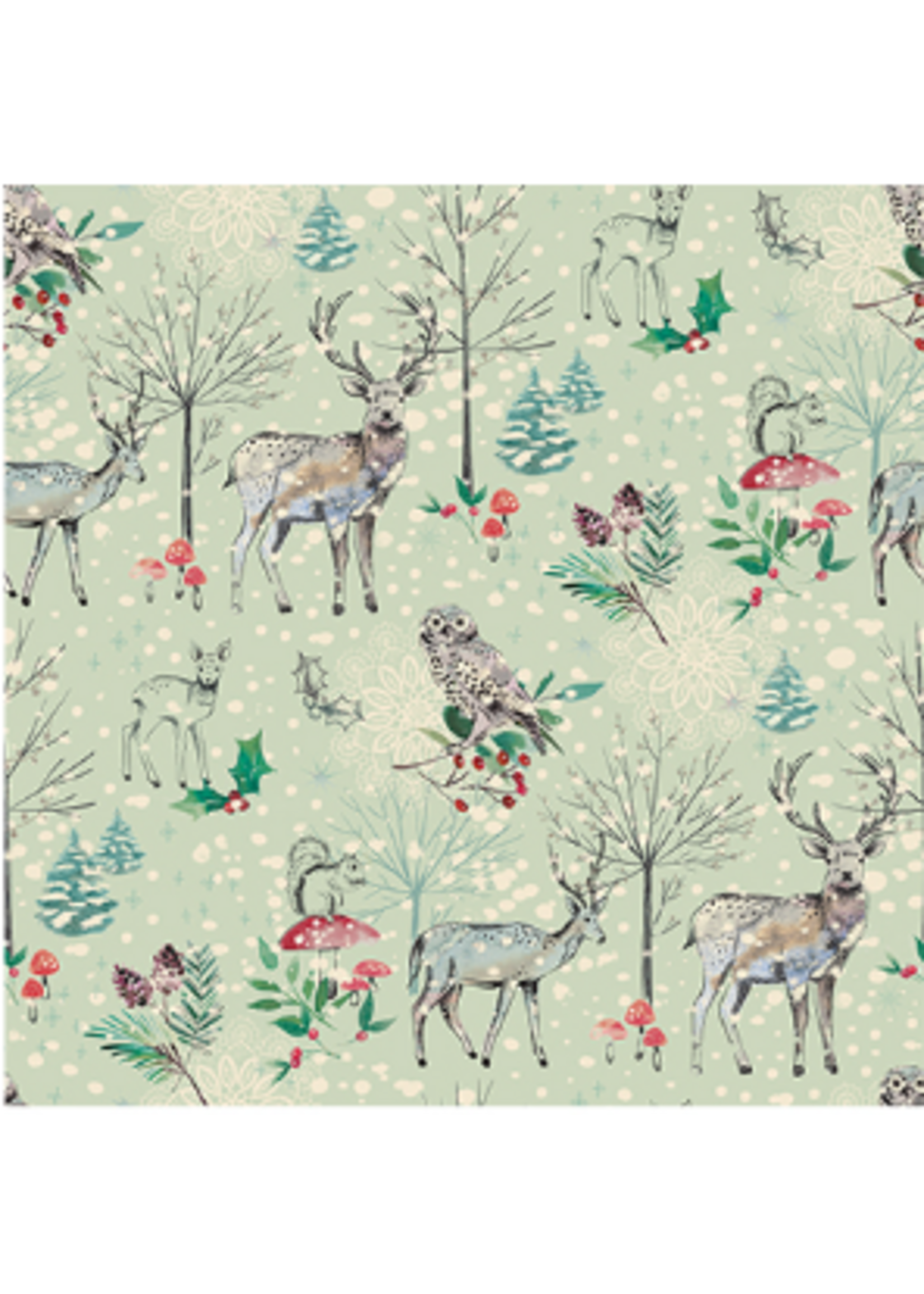 Benartex Winter Haven By Rachel Rossi  - Light Sage  1 unit = 10cm = 4 inches