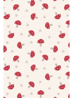 Lewis & Irene Fabrics Country Comfort Flannel By Lewis & Irene  Red Toadstools 1 unit = 10 cm = 4 inches
