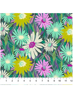 FIGO Fabrics Daisy Crush Midnight  1 unit = 10 cm = 4 inches