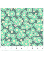 FIGO Fabrics Daisy Crush Slate  1 unit = 10 cm = 4 inches