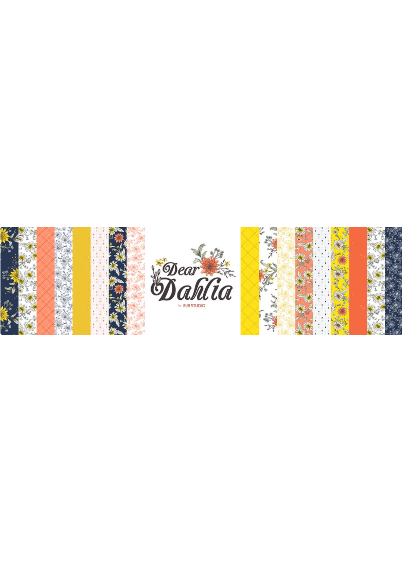 RJR Dear Dahlia - Maple Cakes - by RJR - 10in/25.4cm Squares - Layer Cake - 40pcs