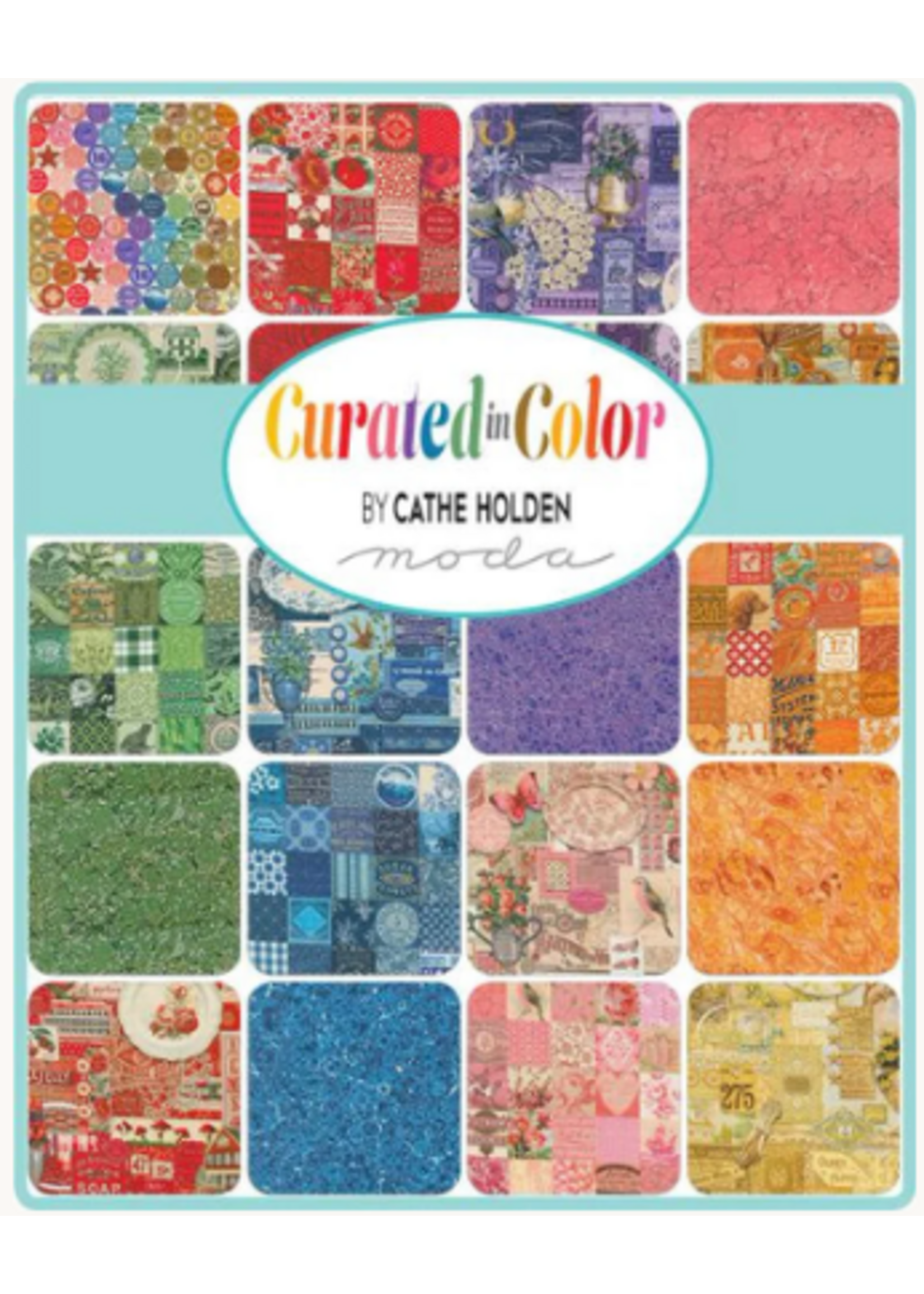 Moda Curated in Color - 10in/25.4cm Squares - Layer Cake - 42pcs