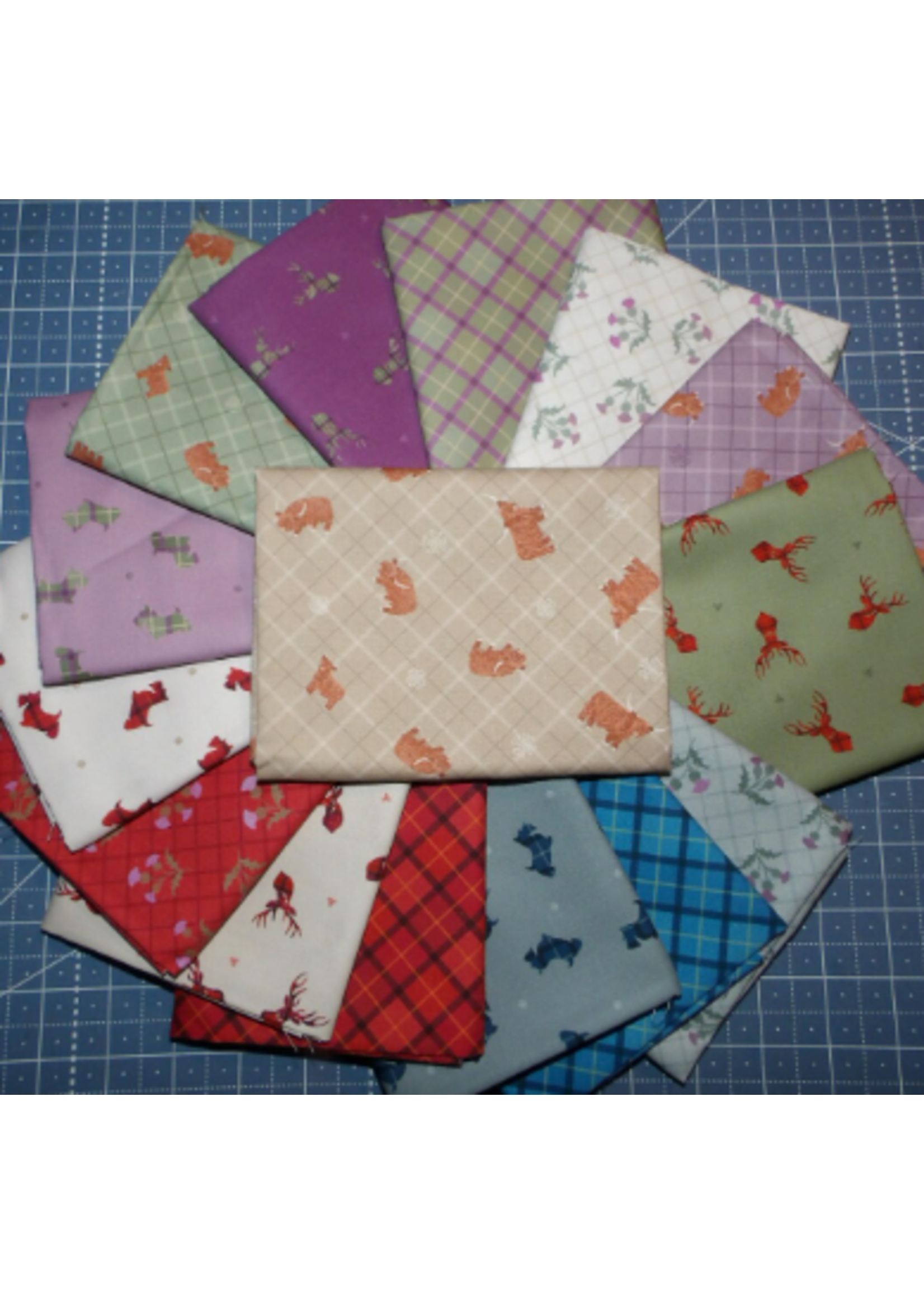 Lewis & Irene Fabrics Small Things Celtic Inspired - Maple Cake - 10in/25.4cm Squares - Layer Cake - 40pcs