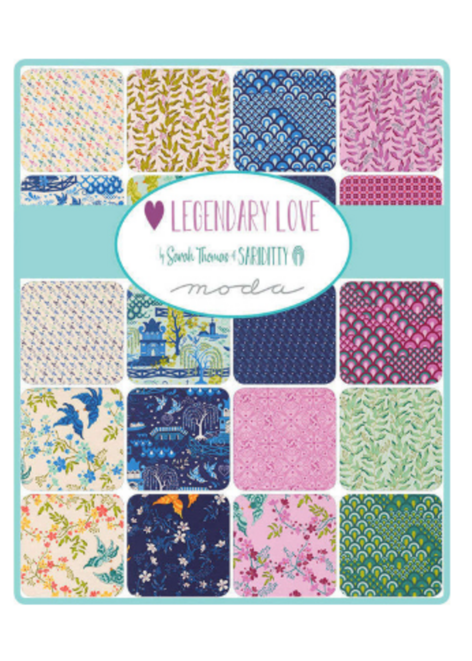Moda Legendary Love - 10in/25.4cm Squares - Layer Cake - 42pcs