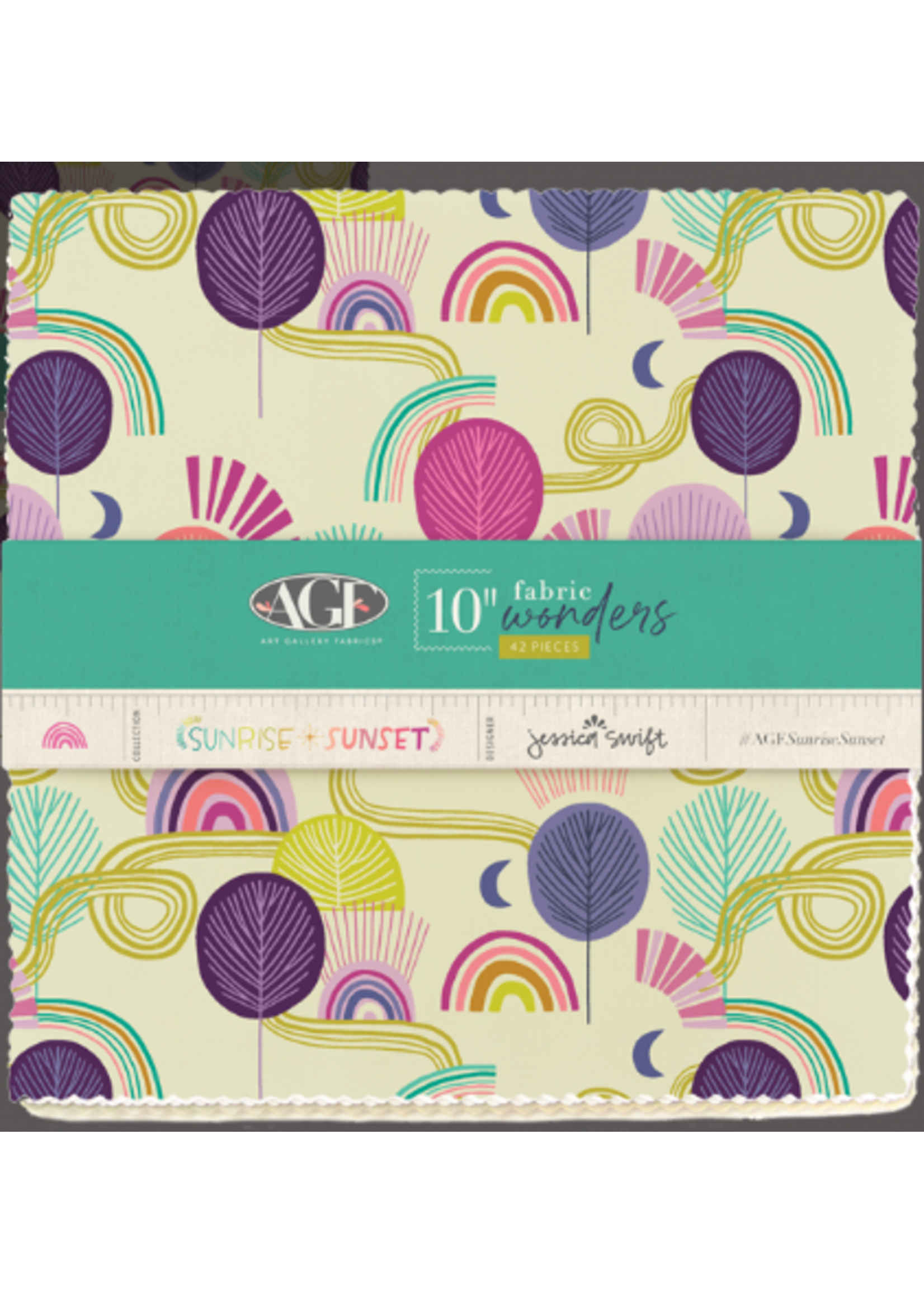 Art Gallery Fabrics Sunrise Sunset - 10in/25.4cm Squares - Layer Cake - 42pcs