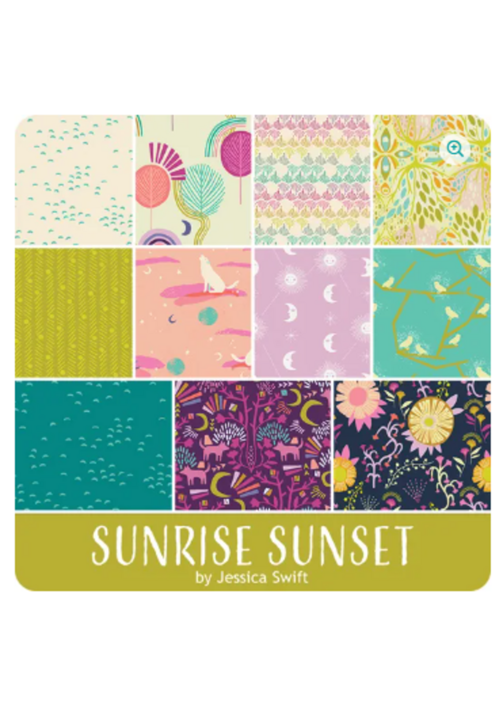 Art Gallery Fabrics Sunrise Sunset - 10in/25.4cm Squares - Layer Cake - 42pcs