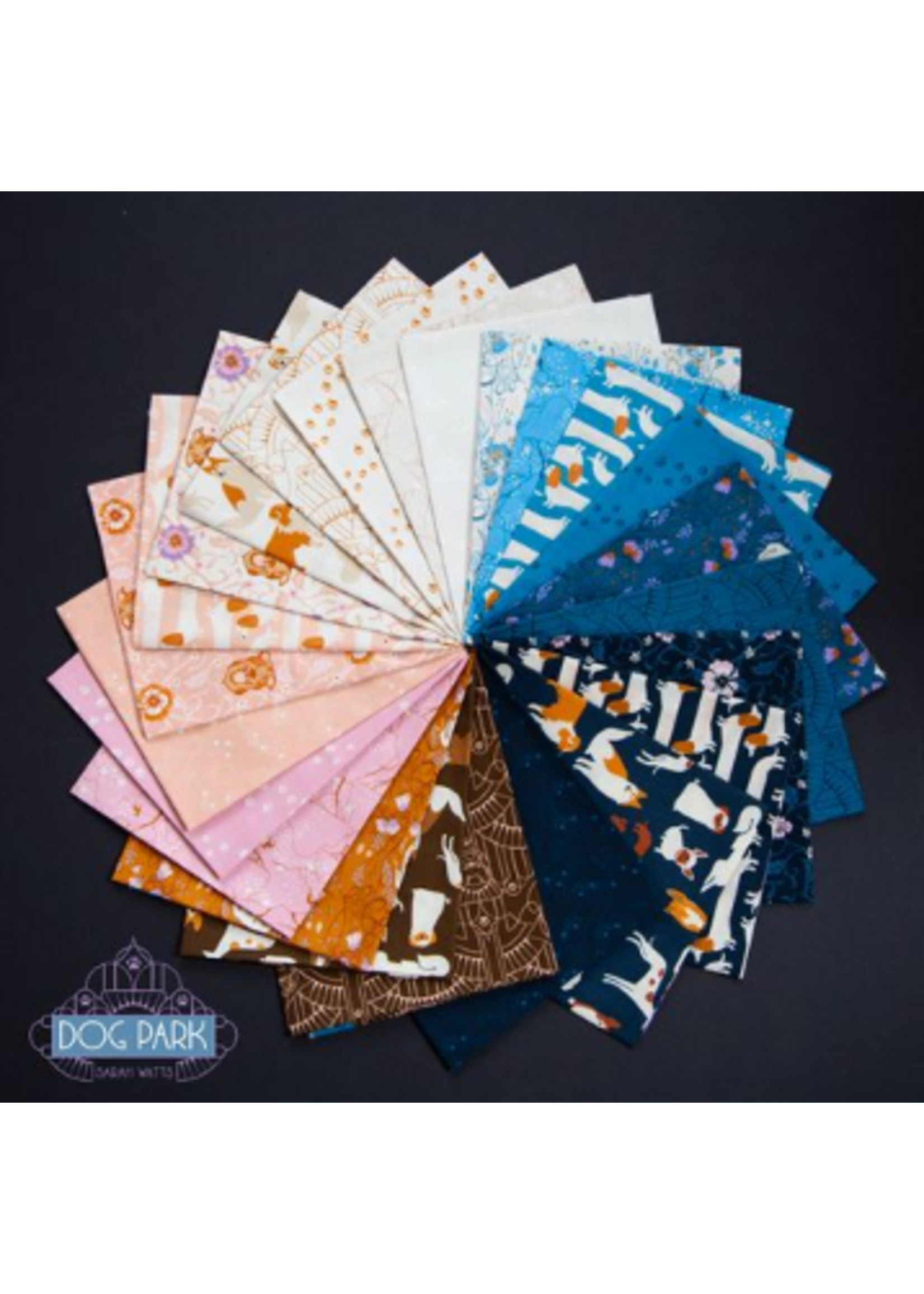 Ruby Star Society Dog Park - 10in/25.4cm Squares - Layer Cake - 42pcs