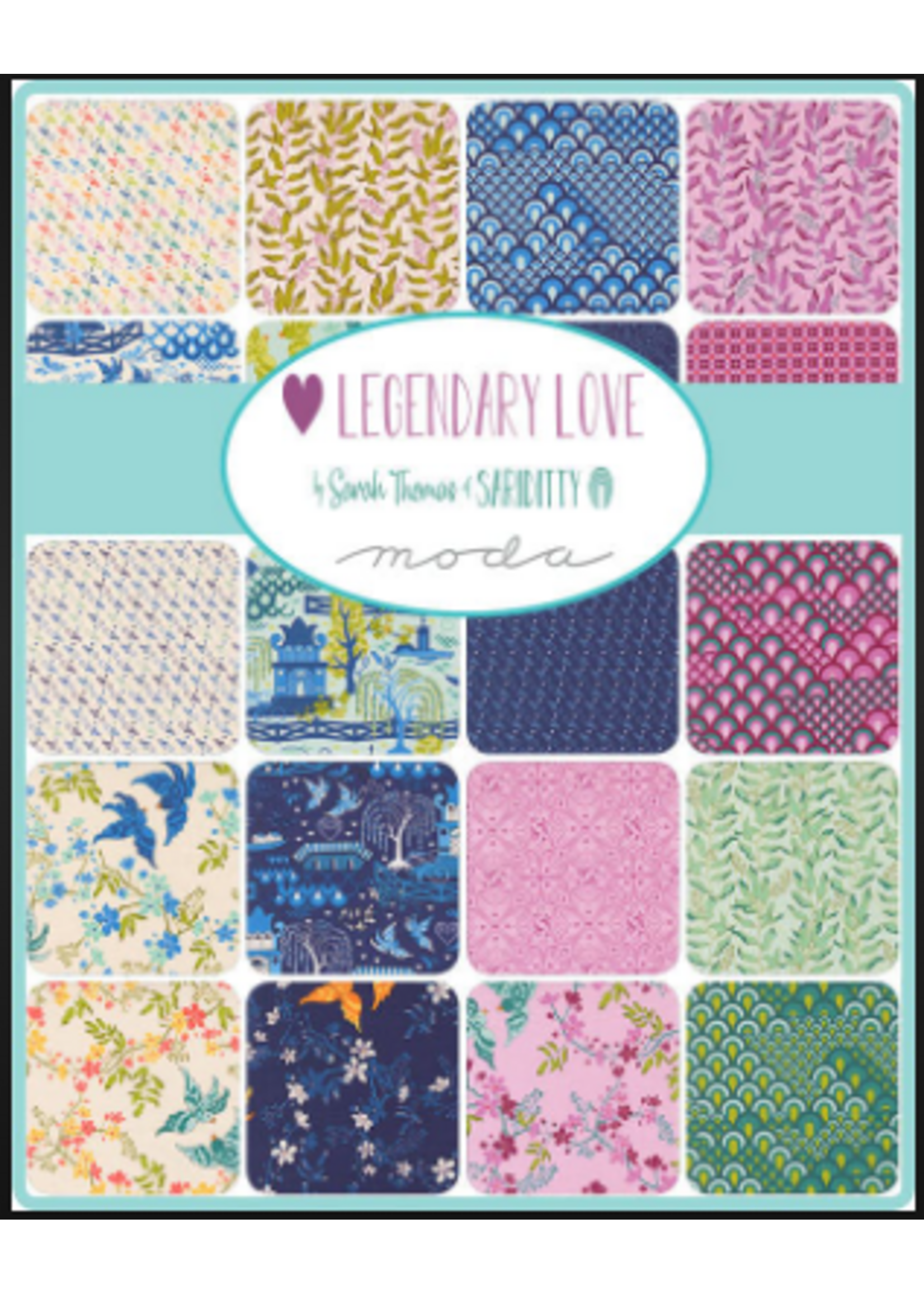 Moda Legendary Love  - 2.5in/6.35cm - Jelly Roll - 40pcs