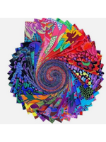 FreeSpirit Fabrics Kaffe Fassett - Feb 2023 - Darker - 2.5in/6.35cm - Jelly Roll - 40pcs