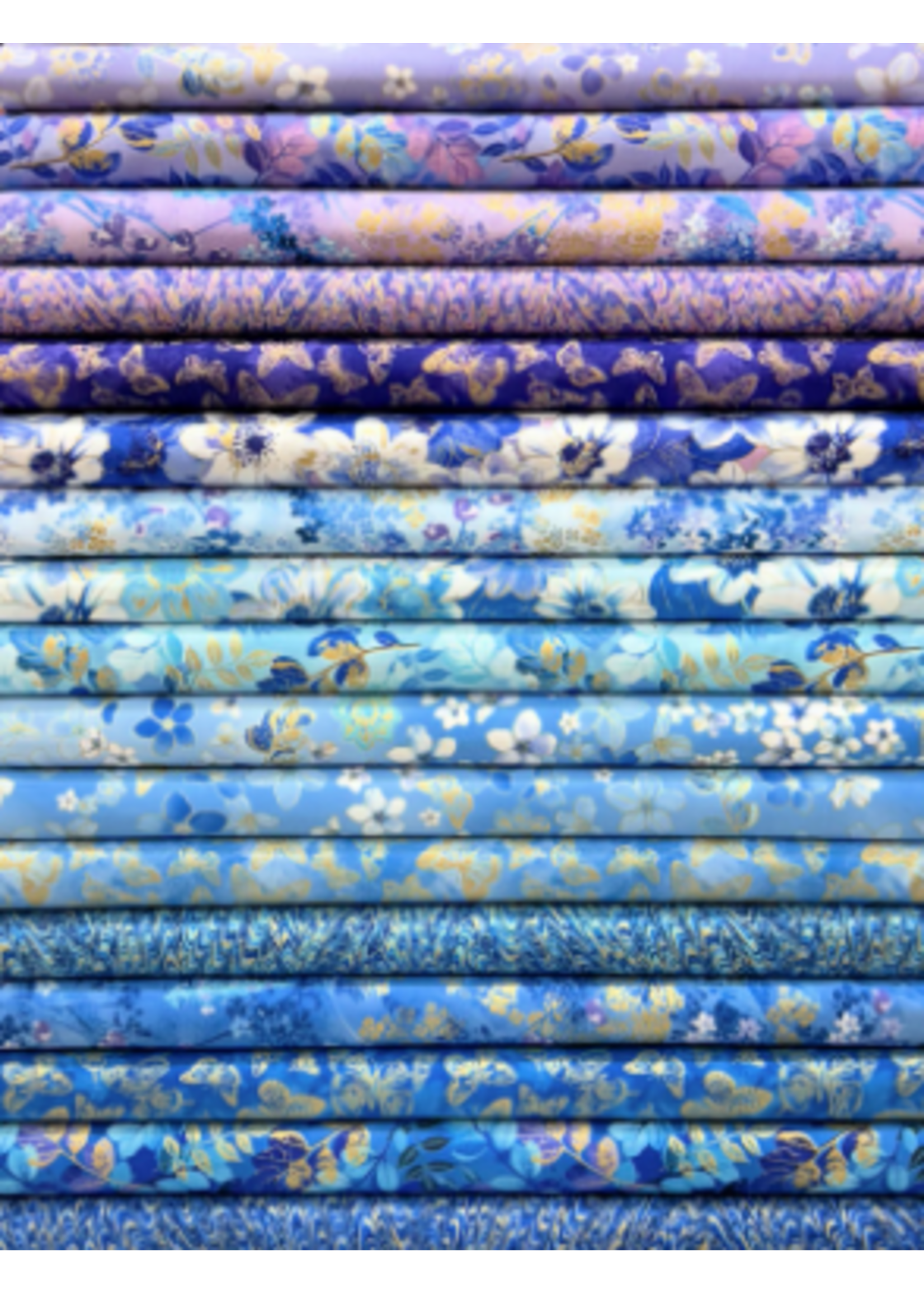 Trend Tex Metallic Impressions - Maple Rolls - 2.5in/6.35cm - Jelly Roll - 40pcs