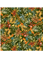 Studio E Fabrics Baskets Of Autumn Blessings  Forrest  1 Unit = 10 cm = 4 inches
