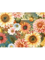 Studio E Fabrics Baskets Of Autumn Blessings  Blue Multi   1 Unit = 10 cm = 4 inches