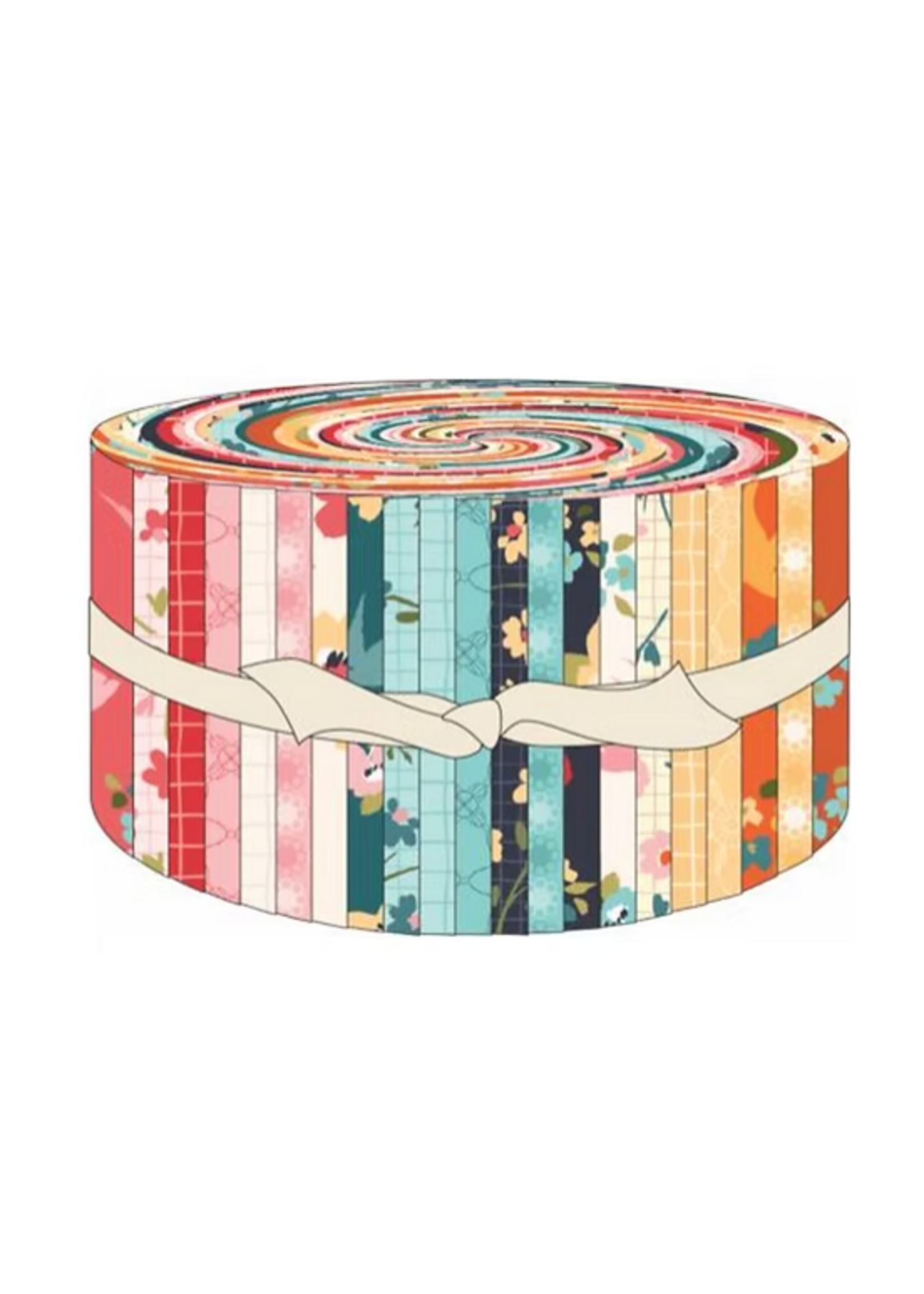 Poppie Cotton Treasured Threads - 2.5in/6.35cm - Jelly Roll - 42pcs
