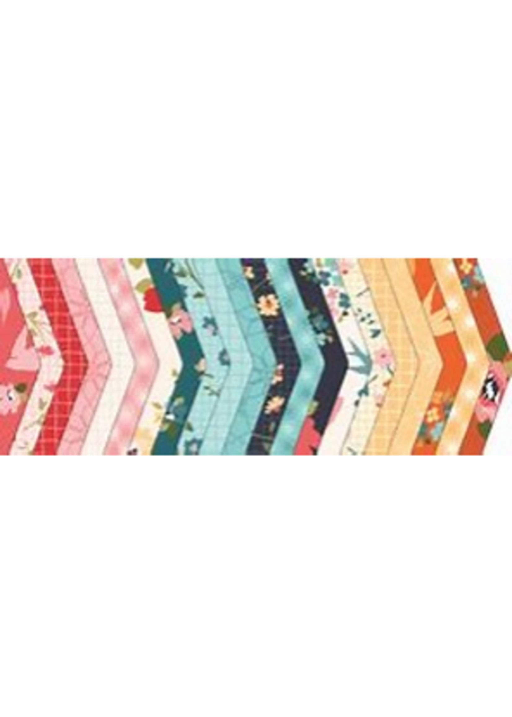 Poppie Cotton Treasured Threads - 2.5in/6.35cm - Jelly Roll - 42pcs