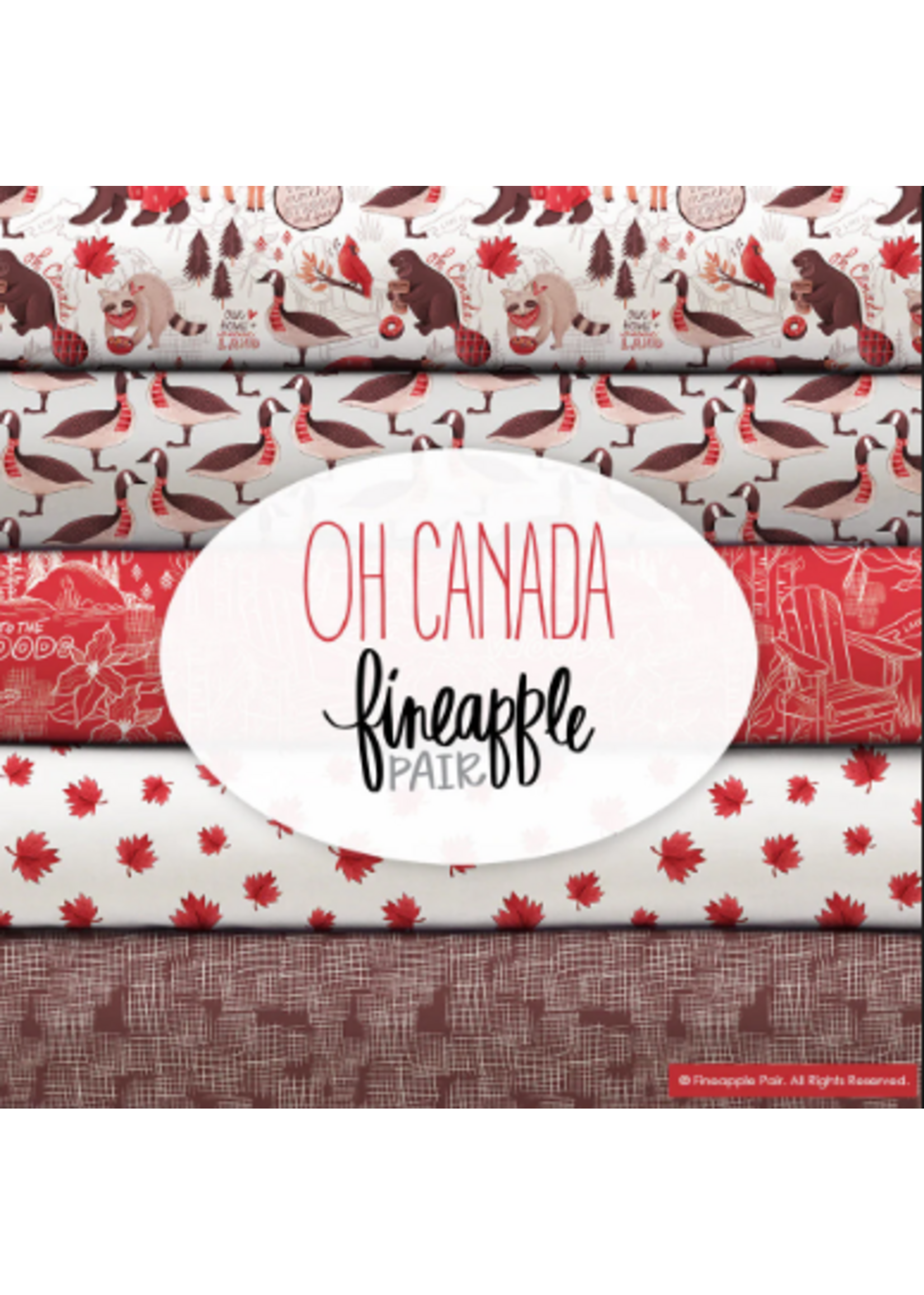 Camelot Fabrics Oh Canada - 2.5in/6.35cm - Jelly Roll - 40pcs