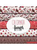 Camelot Fabrics Oh Canada Collection - 20x18in/50.8x45.72cm Squares - Fat Quarter Pack - 12 pcs