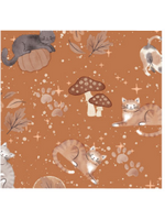 Camelot Fabrics Pumpkins and Paws Forest Witch Familiars  1 unit = 10 cm = 4 inches