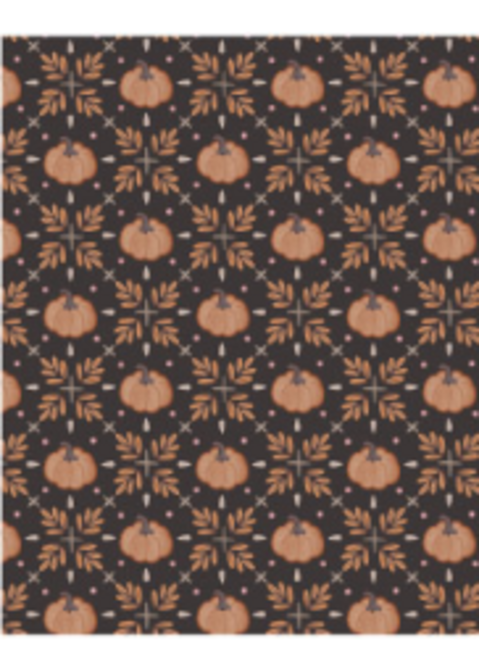 Camelot Fabrics Pumpkins and Paws Collection  -Pumpkin Trellis  1 unit - 10 cm = 4 inches