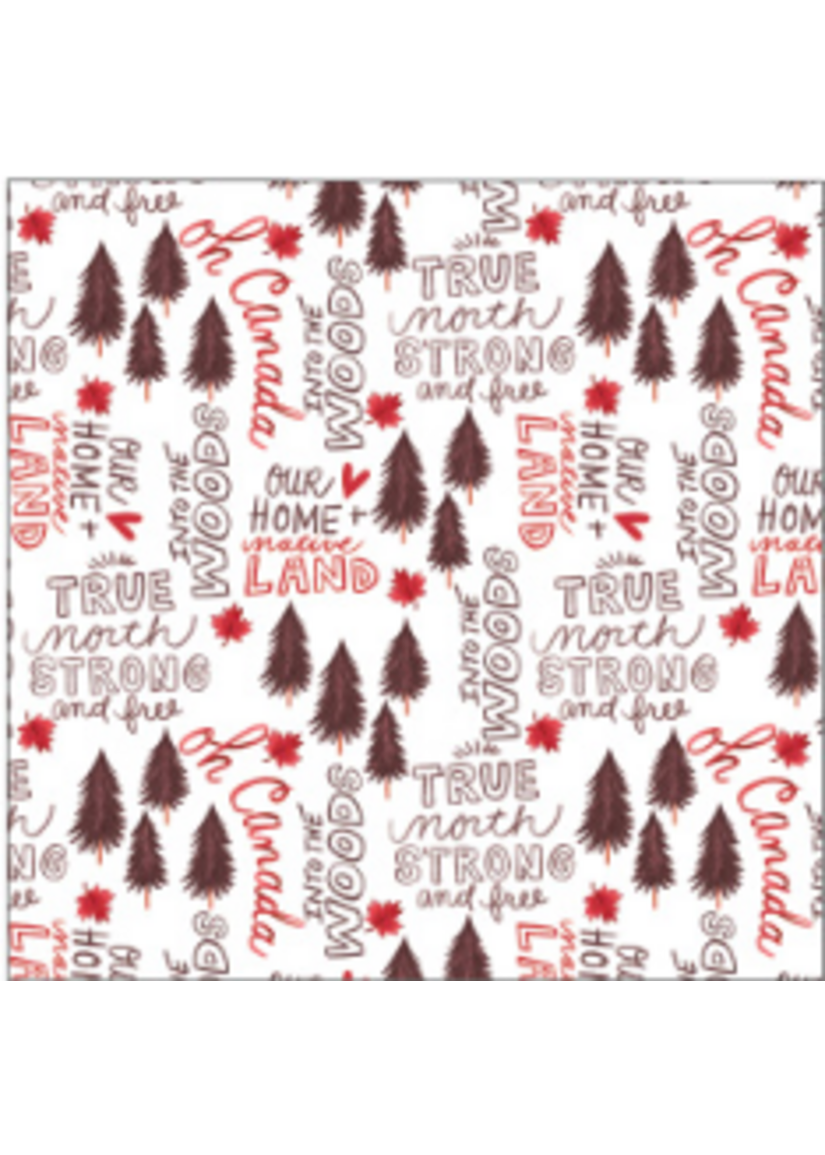 Camelot Fabrics Oh Canada Collection Strong And Free  1 unit = 10cm = 4 inches