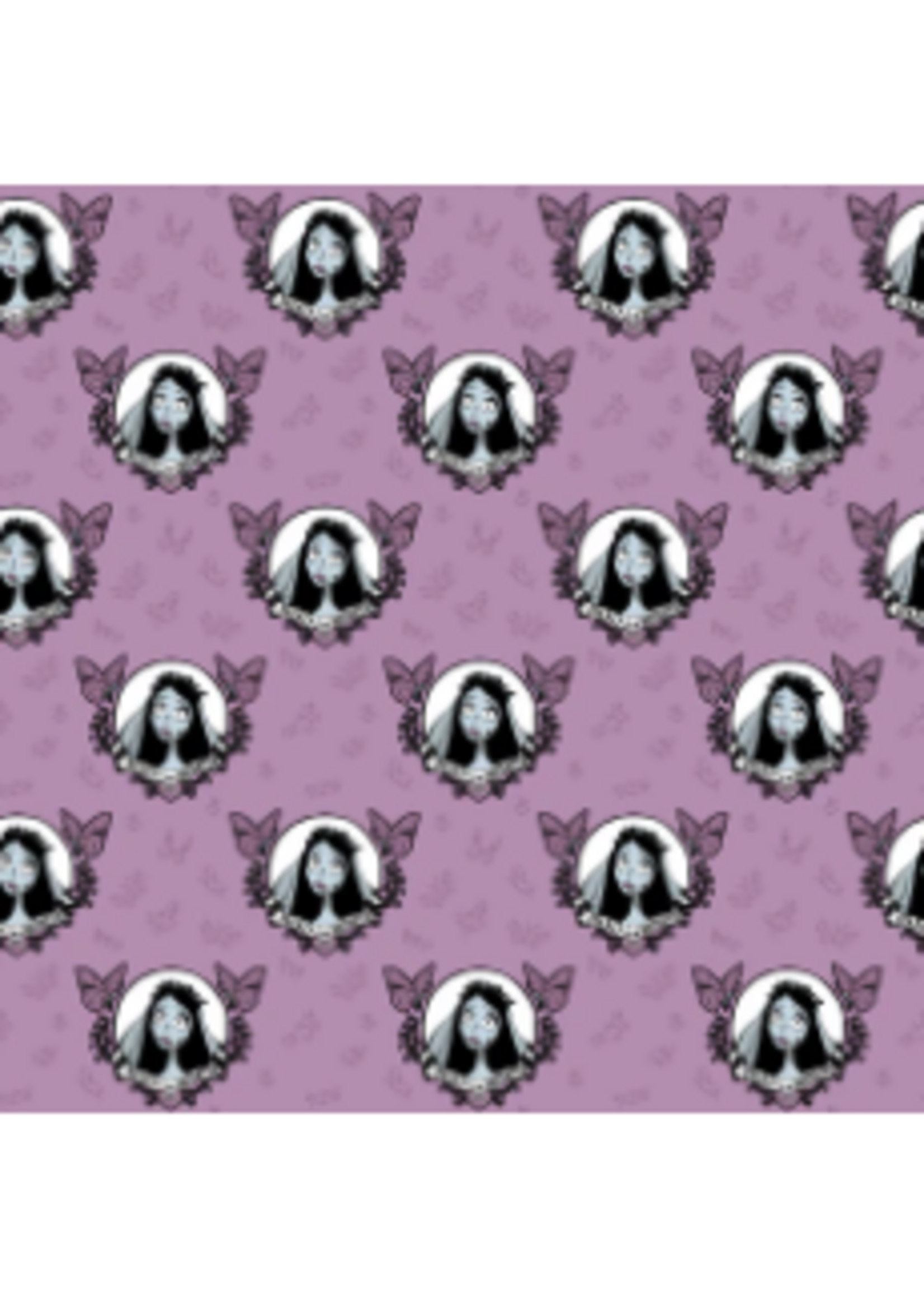Camelot Fabrics Corpse Bride Collection - Dealry Departed  Mauve  1 unit =10 cm = 4 inches