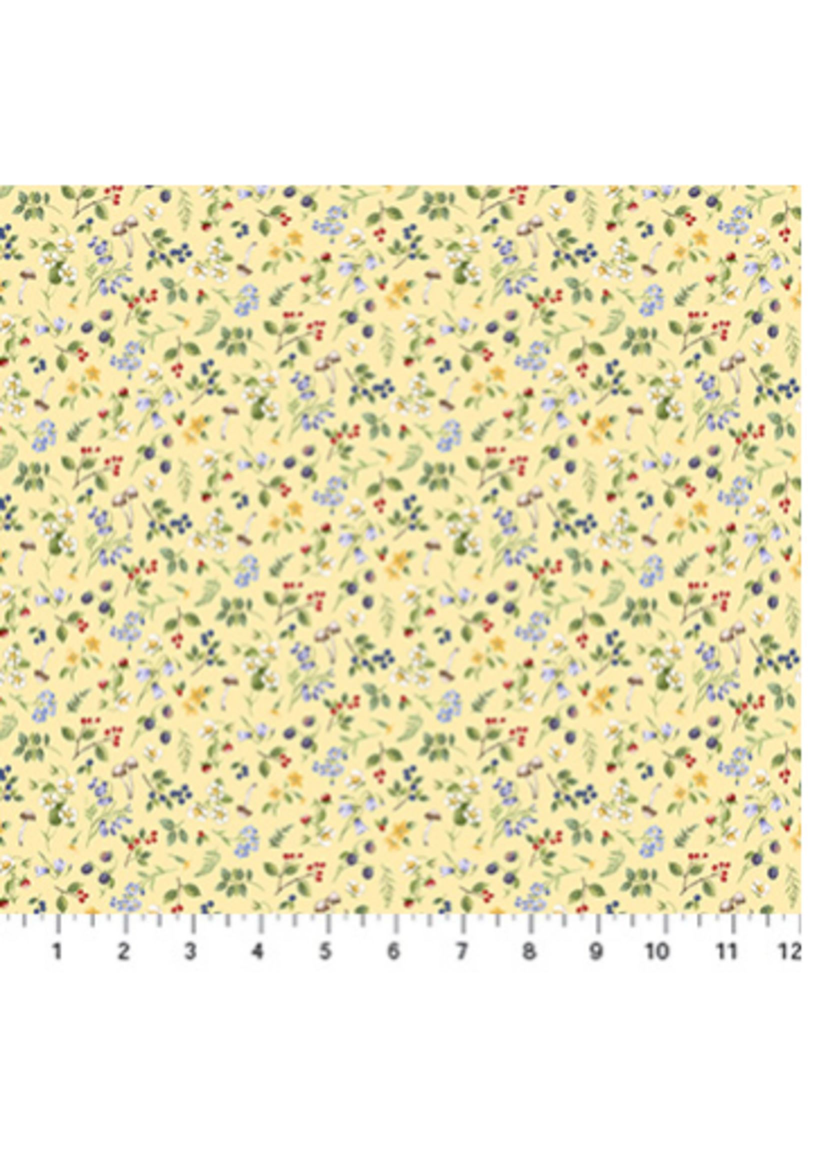 Northcott Country Mouse Yellow   Multi  1 unit = 10 cm = 4 inches