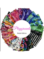 Moda Playgrounds - 20x18in/50.8x45.72cm Squares - Fat Quarter Pack - 28 pcs w/ panel and running yardage