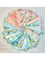 Poppie Cotton Serenity Blooms - 5x5in/12.7x12.7cm – Charm Pack - 42pcs