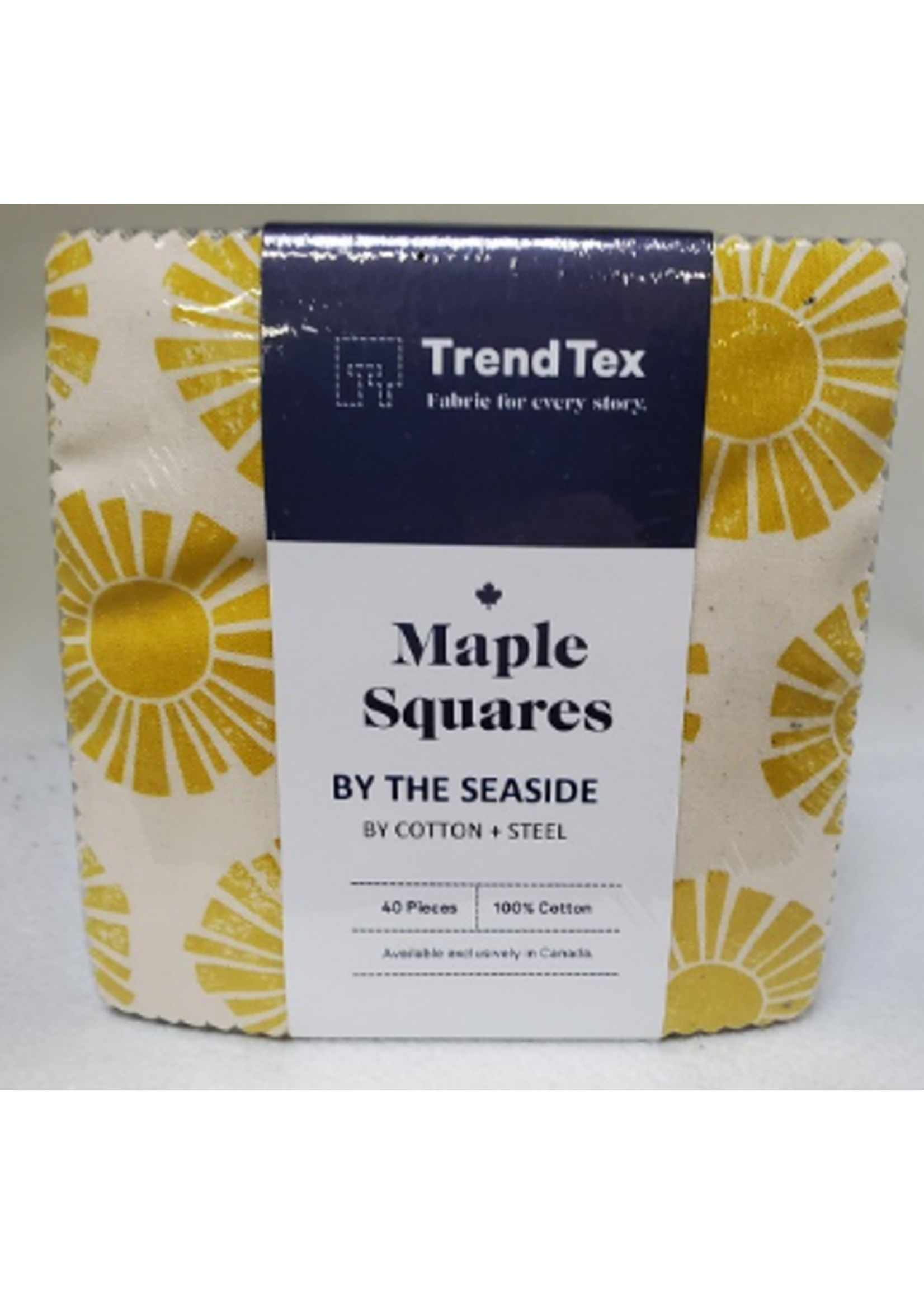 Moda By The Seaside - Maple Squares - 5x5in/12.7x12.7cm – Charm Pack - 40pcs