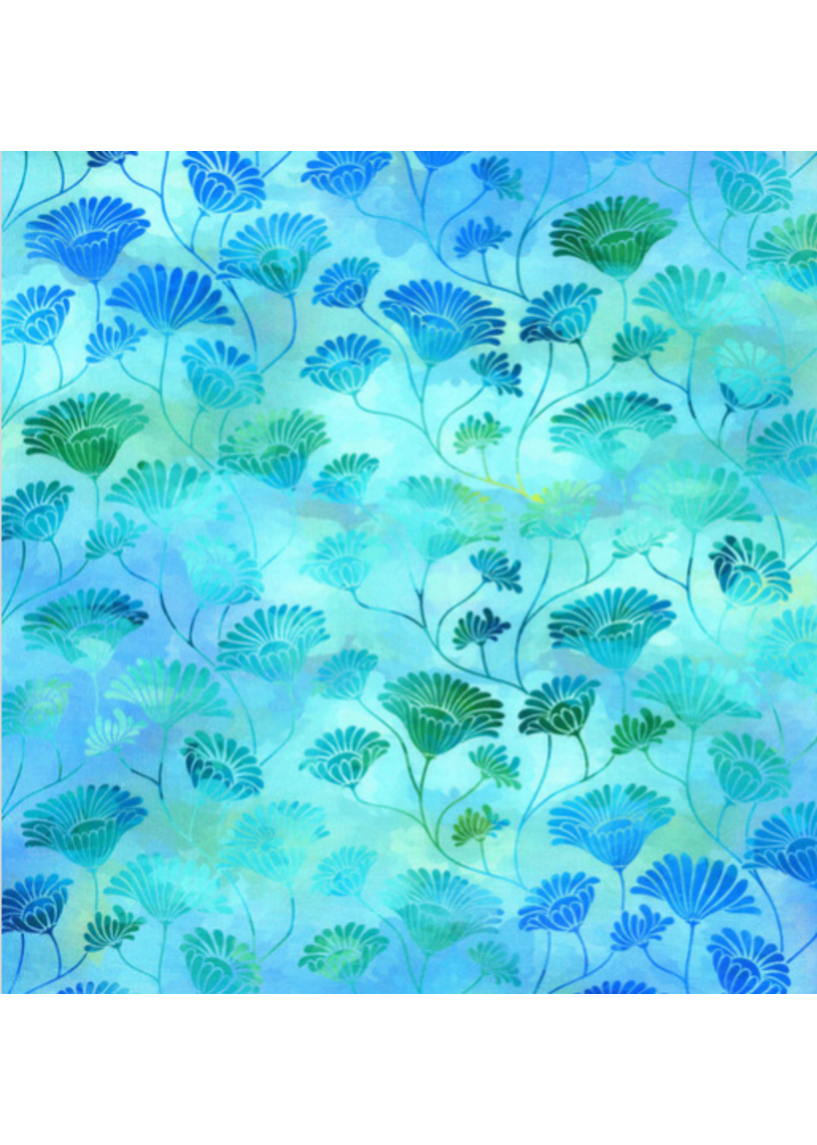 EE Schenk In the Beginning  Felicity Blue  Digital Print  1 UNIT = 10 CM = 4 INCHES