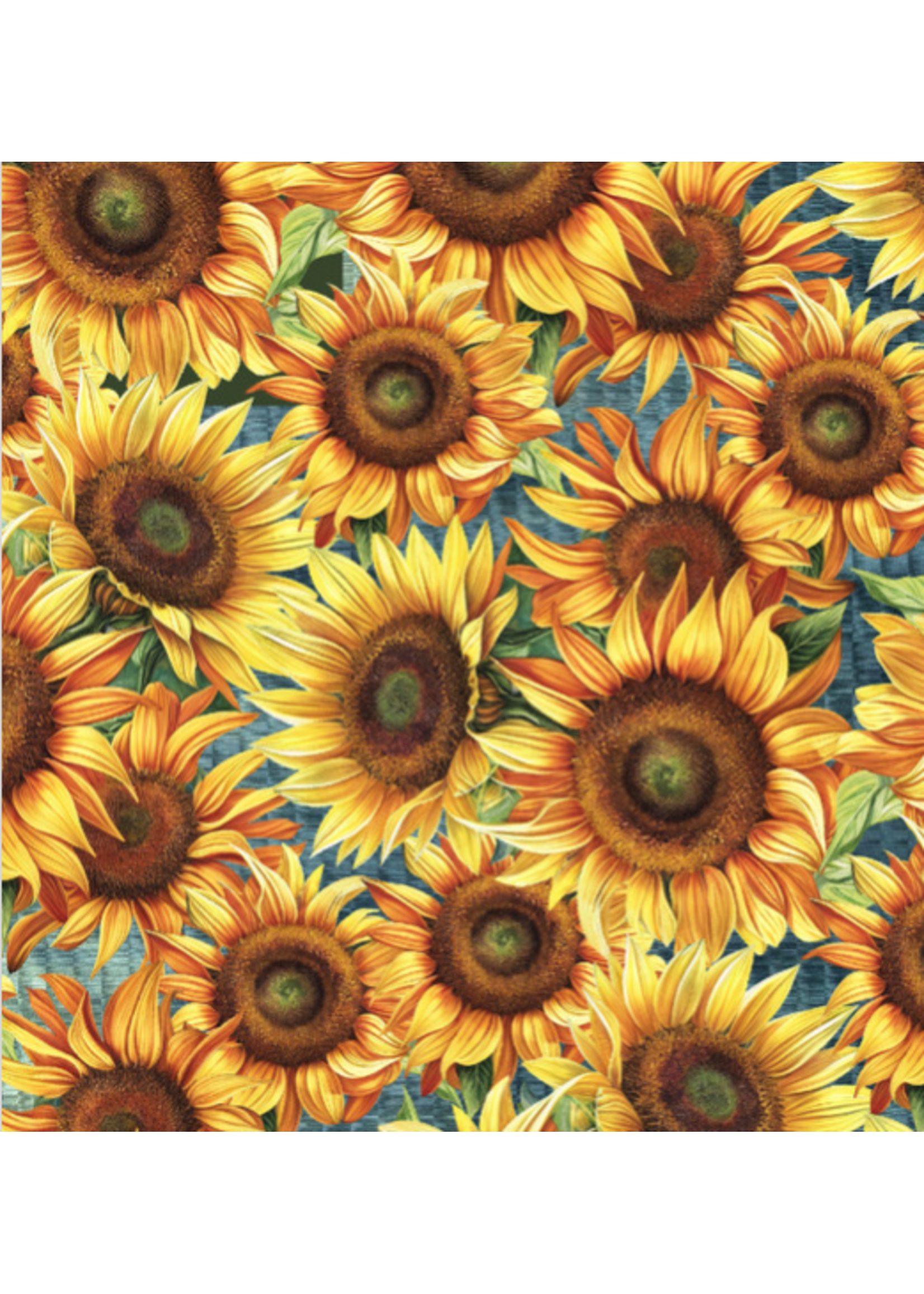 Blank Quilting Florinda Sunflower Digital print  1 unit = 10cm = 4 inches