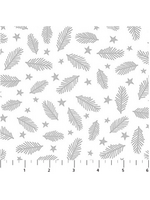 Wintry Luster Silver Leafs  1 unit = 10 cm = 4 inches