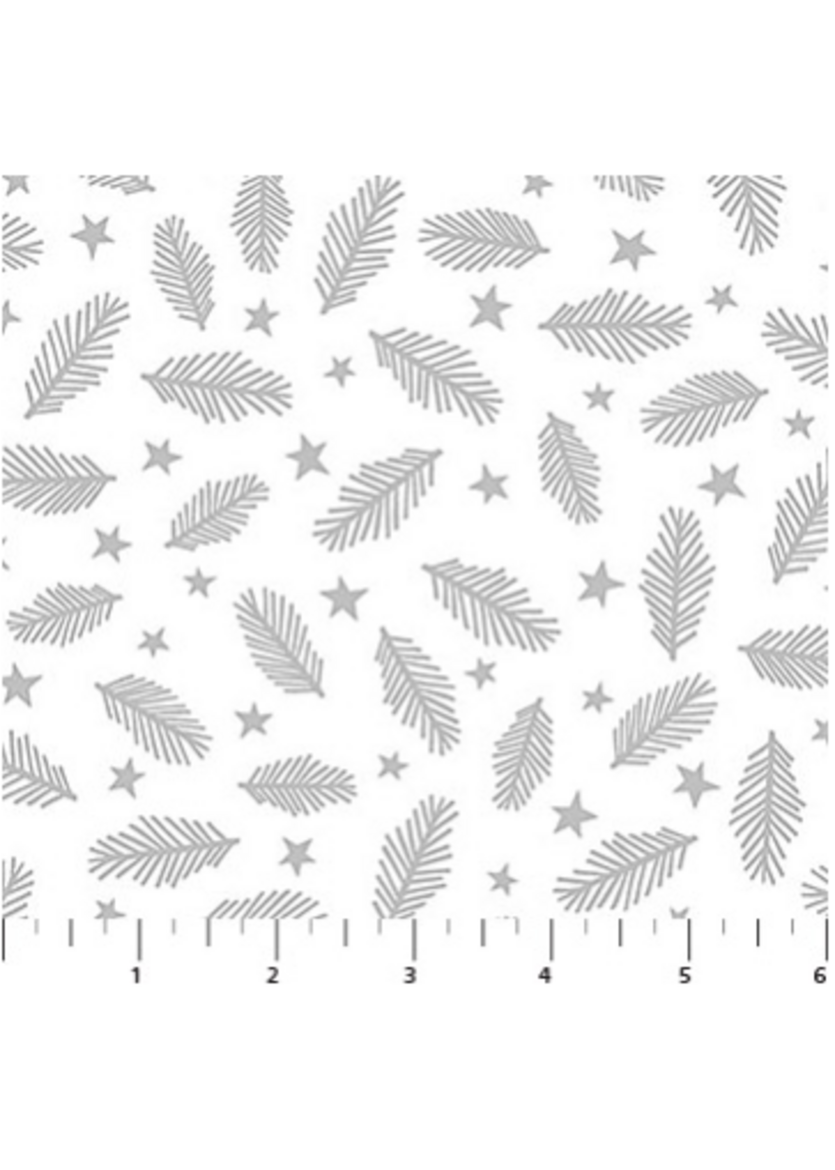 Wintry Luster Silver Leafs  1 unit = 10 cm = 4 inches