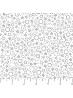 Patrick Lose Wintry Luster Silver Stars 1 unit = 10 cm = 4 inches