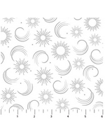 Patrick Lose Wintry Luster Silver Starburst and Swirls  1 unit = 10 cm = 4 inches