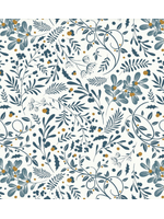 Blank Quilting Holly Jolly Calico Ecru/Navy  1 unit = 10 cm = 4 inches