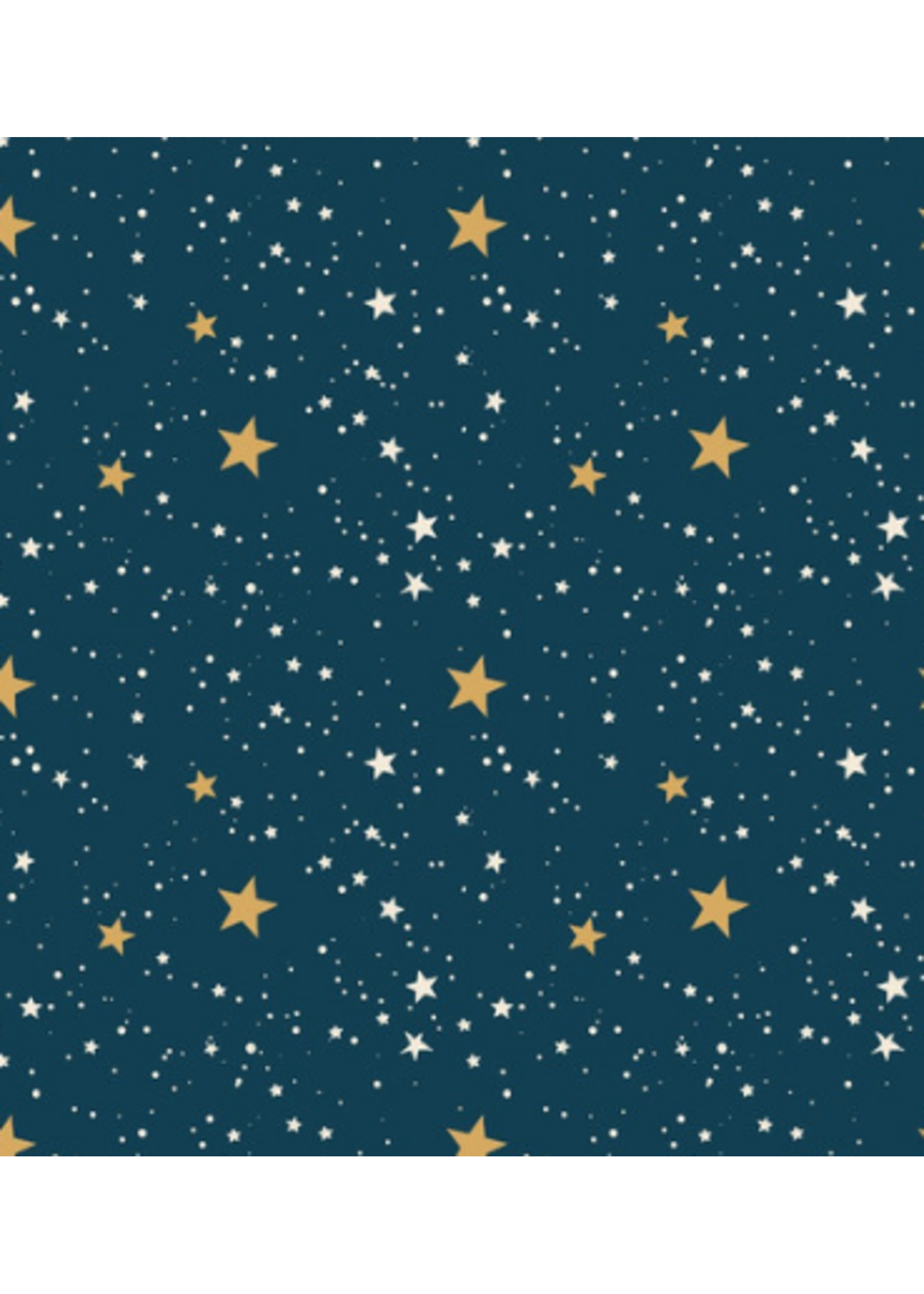 Blank Quilting Holly Jolly Calico Navy Stars 1 unit = 10 cm = 4 inches