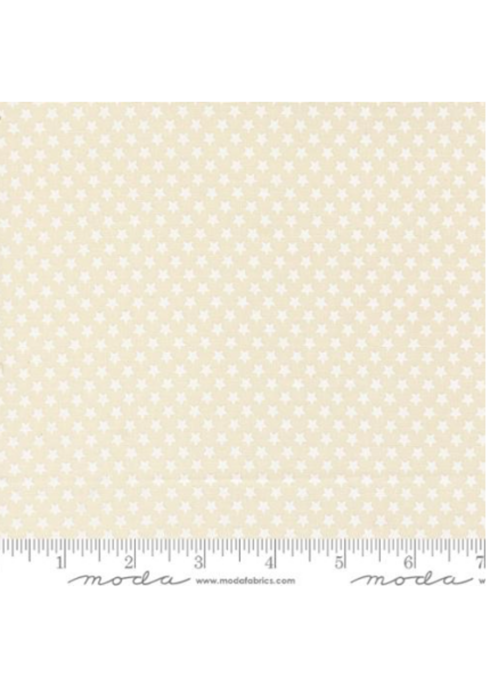 Moda Chilly by Sweetwater Ecru Stars  1 unit = 10 cm = 4 inches