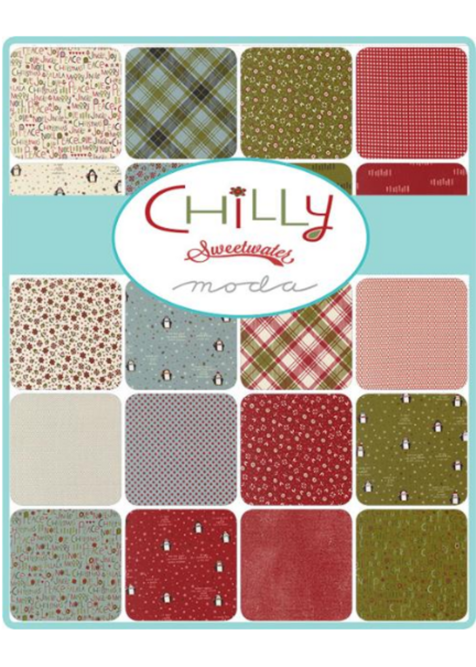Moda Chilly  - 2.5in/6.35cm - Jelly Roll - 40pcs