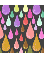 Tula Pink Tula pink Dew Drops - Licorice || Prince Charming Déjà Vu   1 unit = 10 cm = 4 inches