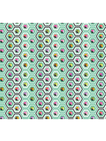 Tula Pink Hex Box - Sweet Mint || Prince Charming Déjà Vu   1 unit = 10 cm = 4 inches