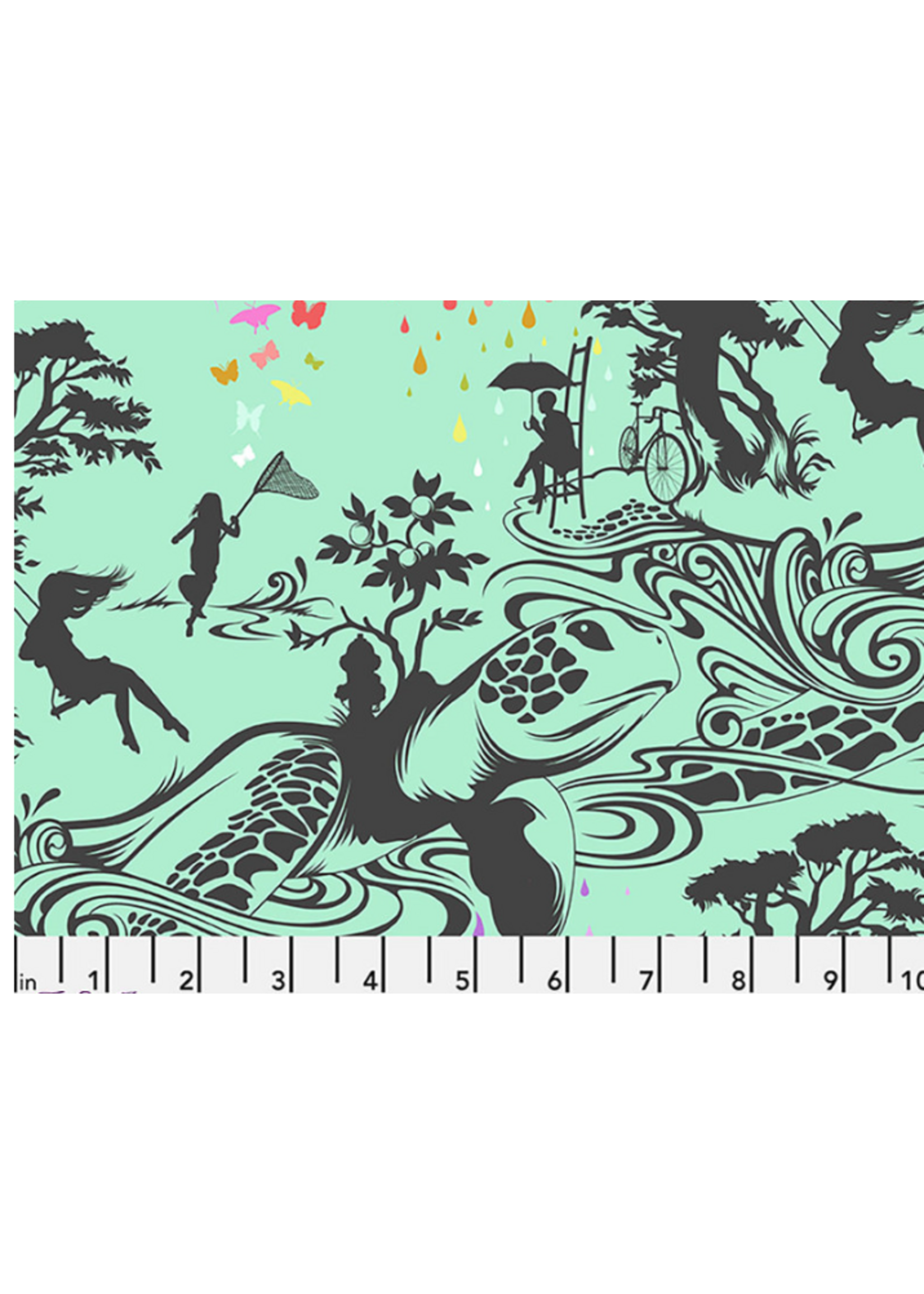 Tula Pink Turtle Bay - Sweet Mint || Prince Charming Déjà Vu