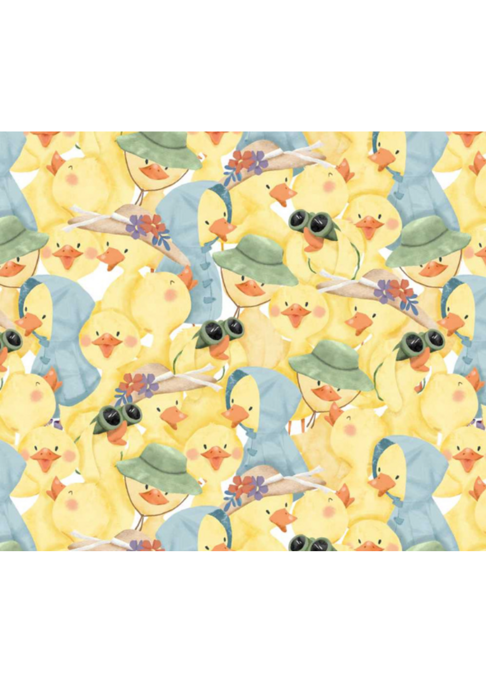 Studio E Fabrics Sweet Cee Creative - Lucky Duck  Yellow  1 unit = 10cm = 4 inches