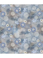 Studio E Fabrics Studio E  - Kindly Your - Blue/Taupe   1 Unit = 10 cm = 4 Inches