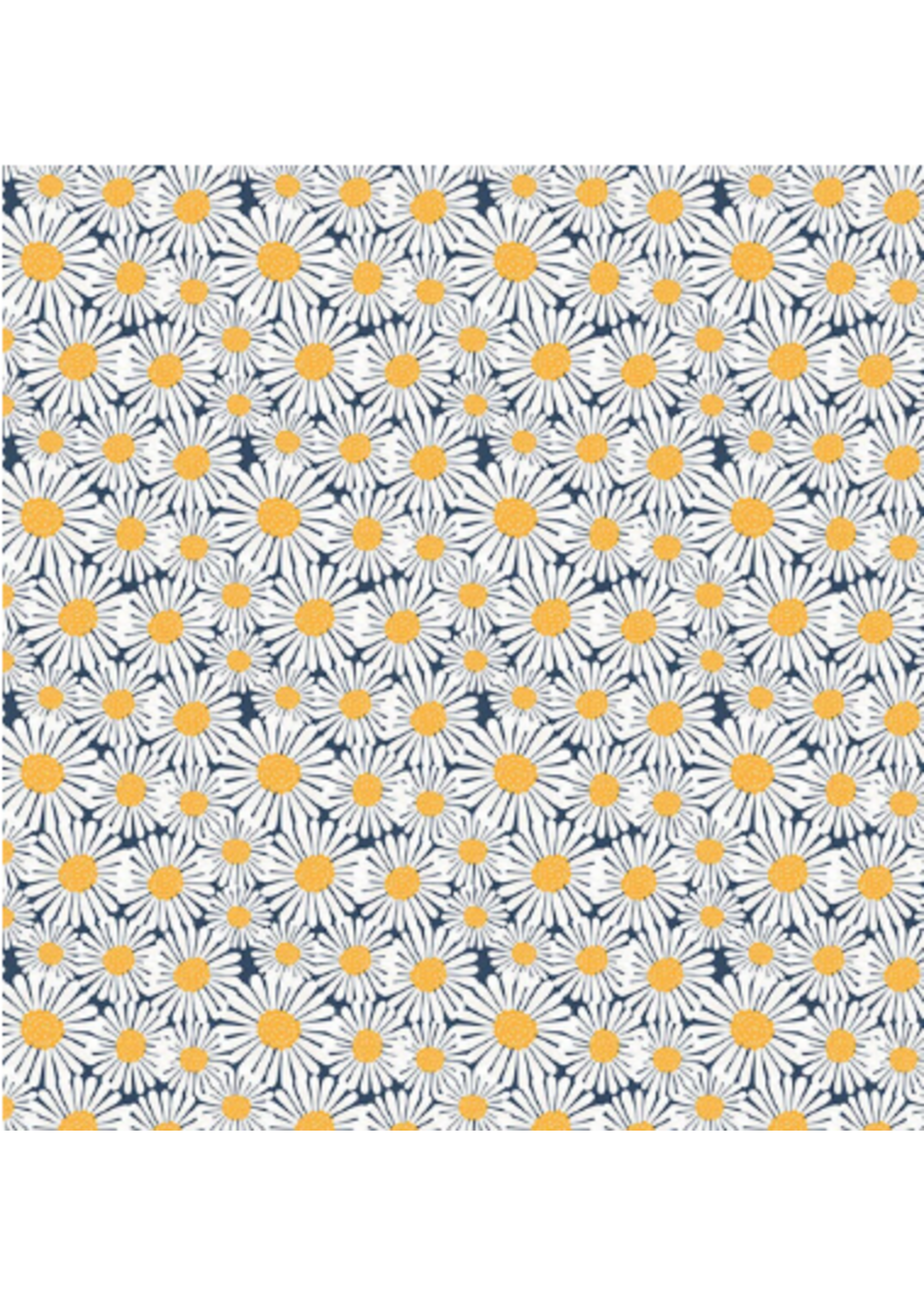 Riley Blake Riley Blake Designs Sunshine & Dandelions Blue Daisies  1 Unit = 10 cm = 4 inches