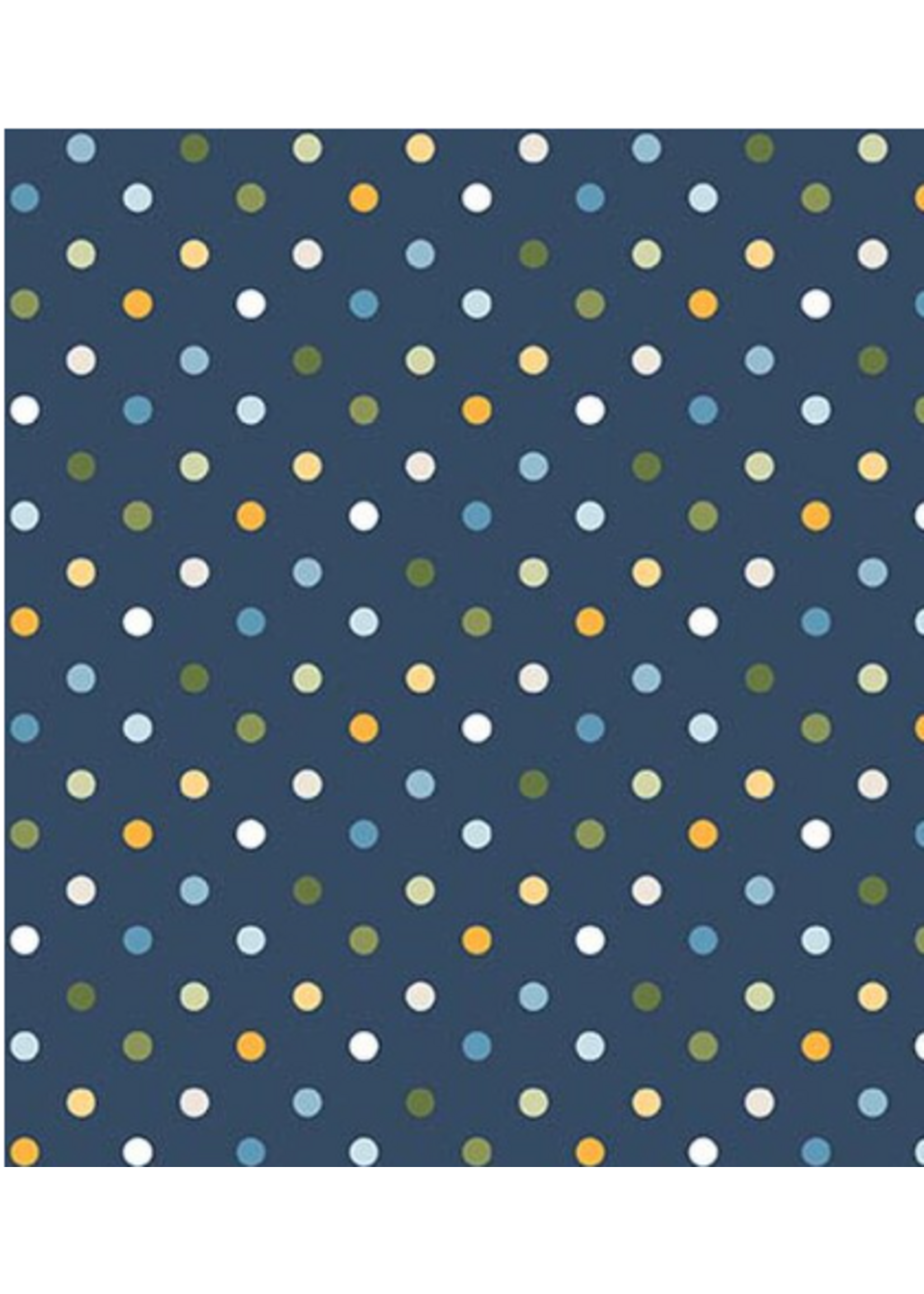 Riley Blake Riley Blake Designs Sunshine & Dandelions Navy Dots  1 Unit = 10 cm = 4 inches