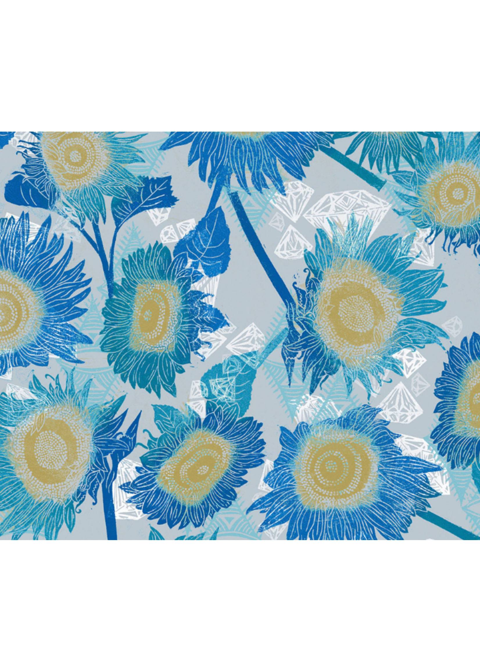 FreeSpirit Fabrics The Wisdom - The Sunflowers   1 unit = 10cm = 4 inches